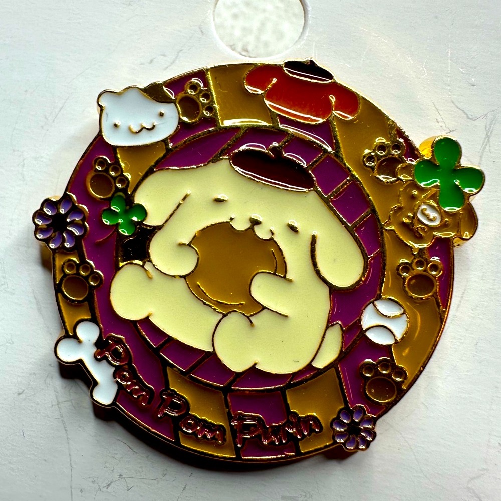 Sanrio Pompompurin Enamel Pin Metal Brooch